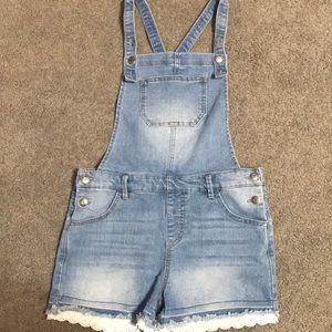 Cat & Jack lace trim overall